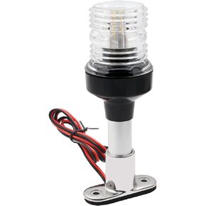 KAOLALI Boat Stern Light 12" Marine Navigation Light White LED Navigation Anchor Lights Waterproof All Round 360° Fold Down for Fishing Boat Yacht Pontoon 12V-24V in Kuwait