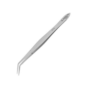 Excelta Angulated Stainless Steel Tweezer, Strong Blunt Points, 6" Overall Length in Kuwait