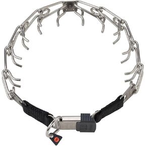 Herm Sprenger - طوق تدريب الكلاب فائق النعومة مع ClicLock - كروم - مقاس رقبة 3.20 مم × 18 بوصة، طول سلسلة 22 بوصة in Kuwait