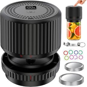 M12 Auto Stop Electric Mason Jar Vacuum Sealer - 2026 Upgrade Smart Jar Vacuum Sealer for Mason Jars with Wide and Regular 2500mAh Battery Portable Mason Jar Sealer Machine Kit in Kuwait