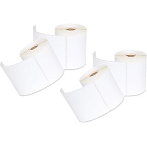 iMBAPrice - لفة واحدة من الملصقات الحرارية المباشرة 450-4x6 لـ Zebra 2844 ZP-450 ZP-500 ZP-505 (1 بوصة أساسية) - 95+60GSM مغلفة بالأعلى in Kuwait