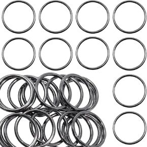20 PCS 1 inch Silvery White Circular Welded Round Ring Seamless Circular Round Ring,Zinc Circular O-Ring, Suitable for Decoration etc in Kuwait