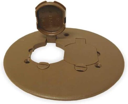Cantex 5133678 Floor Box Cover, Duplex, Bronze, PVC in Kuwait