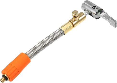 X AUTOHAUX 1 قطعة 23.6 بوصة محول خرطوم منفاخ الإطارات المرن M6 مقاس خيط الهواء مع خرطوم لصمام الإطارات القياسي خيط رفيع مع صمام تحرير الهواء in Kuwait