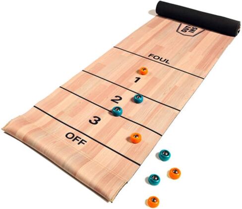 Outside Inside Roll-up Shuffleboard Game Set in Kuwait