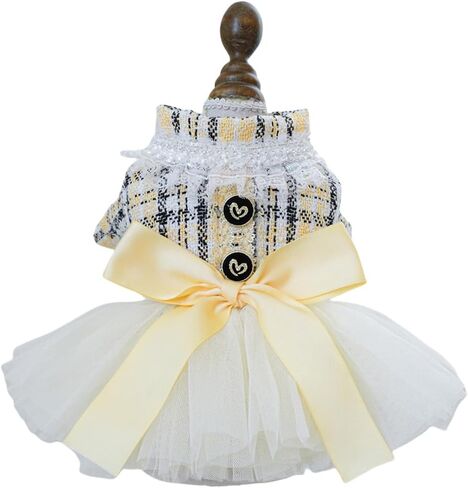 MaruPet Fashion Sweet Puppy Dog Blingbling Princess Skirt Pet Dog Lace Cake Camisole Tutu Dress Red XS in Kuwait