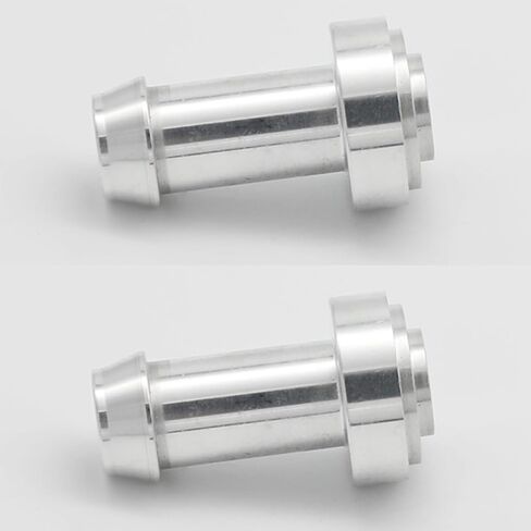 KRD PERFORMANCE 1/4"(6.3mm) Weld On Hose Barb Tail Nipple ON Bung Weldable Fitting Adaptor, Billet 6061 Aluminium, Pack of 2 in Kuwait