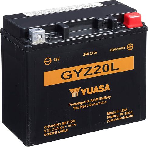 Yuasa YUAM720GZ GYZ20L Factory Activated GYZ Series AGM Battery in Kuwait