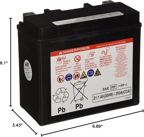 Yuasa YUAM720GZ GYZ20L Factory Activated GYZ Series AGM Battery in Kuwait