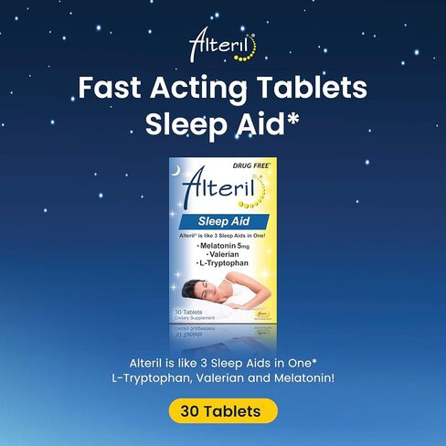 Biotab Nutraceuticals Alteril مساعد النوم مع L-Tryptophan، أقراص 30 لكل قطعة (قد تختلف العبوة) in Kuwait