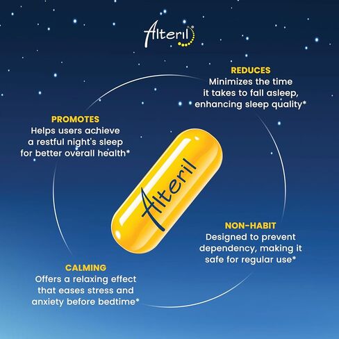 Biotab Nutraceuticals Alteril مساعد النوم مع L-Tryptophan، أقراص 30 لكل قطعة (قد تختلف العبوة) in Kuwait