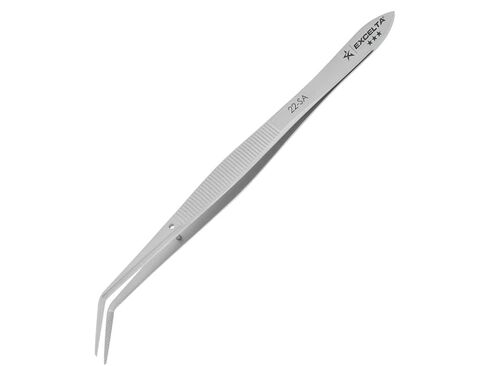 Excelta Angulated Stainless Steel Tweezer, Strong Blunt Points, 6" Overall Length in Kuwait