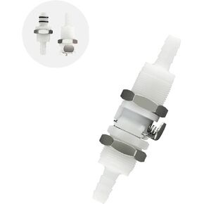 BBTUS 1/4" 3/8" 5/16" Plastic In line Hose Barbed Quick Disconnect fittings, Panel Mounting Tubing Quick Connector, Bulkhead Shut Off Valve Male Female Quick Release Coupling (1 Male+ 1 Female) in Kuwait