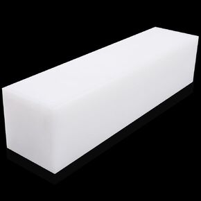 UHMWPE Ultra High Molecular Weight Polyethylene Tapping Block for Engineering, Flooring, DIY, Nylon Blocks Plastic Rectangular Solid Bar for Machining Home Improvement (1, 3" x 6" x 2") in Kuwait