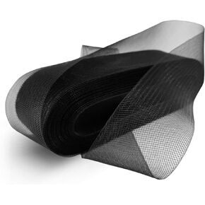 Stiff Polyester Black Horsehair Braid, Selling Per Roll / 42 Yards (2" inch Wide) in Kuwait