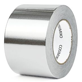 COSIMIXO Silver Aluminum Foil Duct Tape 6 Inches x 55Yards,Heavy Duty,High Temperature Sealing and Patching,Perfect for HVAC,Air Ducts,Foamboard,Metal Repair,Insulation,Dryer Vent and More in Kuwait