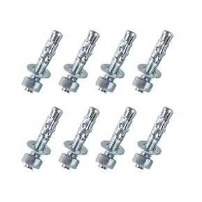3/8"x5" Wedge Anchor by Zinced of Heavy-Duty Fastener for Cement and Concrete (8pcs Pack) in Kuwait
