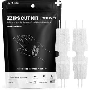 My Medic - مجموعة ZZips Cut Kit - أجهزة إغلاق الجروح، ثورة في بدائل الغرز in Kuwait