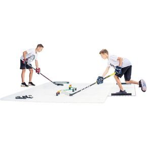 Hockey Revolution My Puzzle Durable Flooring Tiles - Slick Interlocking Training Surface for Stickhandling, Shooting, Passing - Build Your Own Platform 20 Tiles (23.5 sqft) in Kuwait