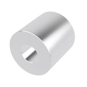 Aluminum Spacer 1" OD x 3/8" ID x Choose Your Length, Round Spacer Unthreaded Standoff Bushing Plain Finish, Fits Screws Bolt 3/8" or M10 by Metal Spacers Online (1" Length, 10 Pack) in Kuwait