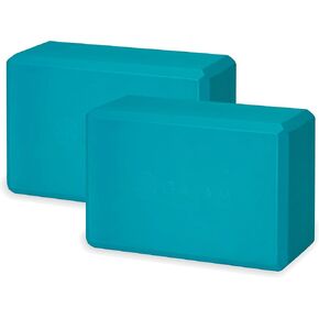 Gaiam Yoga Block - Supportive Latex-Free EVA Foam Soft Non-Slip Surface for Yoga, Pilates, Meditation, Vivid Blue in Kuwait