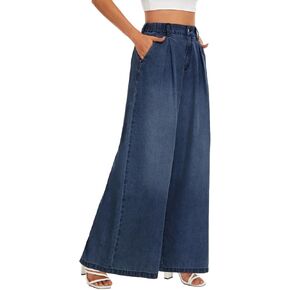 Tapata Womens Extra Wide Leg Jeans Baggy Long Denim Pants Petite/Regular/Tall Casual Loose Palazzo Streetwear Trousers in Kuwait