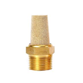 Quickun Air Pneumatic Mufflers, 1/4" Male Thread Sintered Bronze Exhaust Muffler Silencer (Pack of 3) in Kuwait