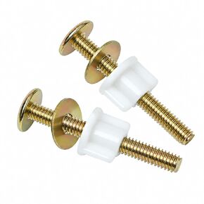 4Pcs Toilet Seat Screws, Steel Toilet Seat Hinge Bolts and Nuts, Heavy Duty Toilet Seat Fastener with Plastic Nuts and Metal Washers, Toilet Hardware Replacement for Top Mount Toilet Seat Hinges in Kuwait