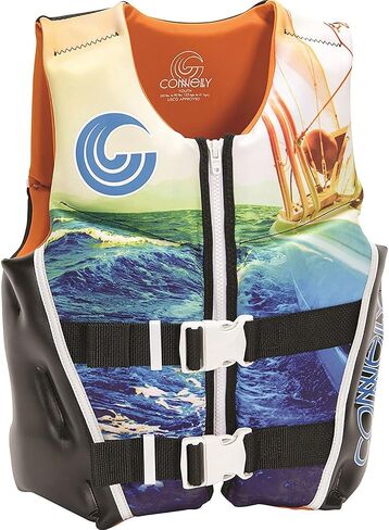 Connelly Boy's Neo CGA Youth Vest Beach Print (2017) -50-90-BEACH Print in Kuwait