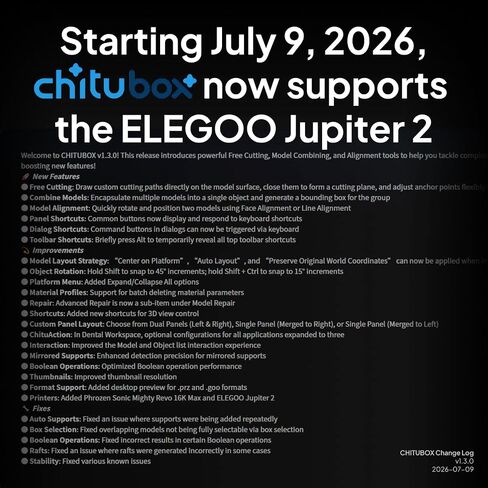 طابعة ELEGOO Jupiter SE ثلاثية الأبعاد، طابعة MSLA ثلاثية الأبعاد كبيرة مع شاشة LCD أحادية اللون مقاس 12.8 بوصة 6K، حجم طباعة 277.8 × 156.2 × 300 مم مكعب/10.94 × 6.15 × 11.81 بوصة in Kuwait