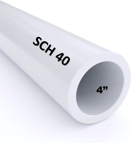 أنبوب PVC مقاس 4 بوصة (مقطع إلى أطوال مخصصة) (4 بوصة × 2 بوصة) in Kuwait