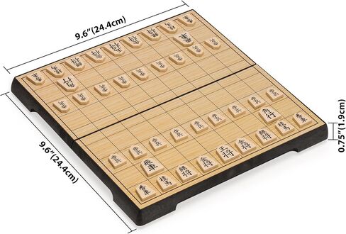 مجموعة ألعاب السفر المغناطيسية من Yellow Mountain Imports Shogi Japan Chess - 9.75 بوصة in Kuwait