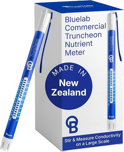 جهاز قياس المغذيات TRUNV2 من Bluelab، جهاز اختبار التوصيل الرقمي في الماء (تشمل المقاييس: EC، 500، جزء في المليون 700، CF، TDS) أداة لنظام الزراعة المائية ونمو النباتات الداخلية، أبيض in Kuwait