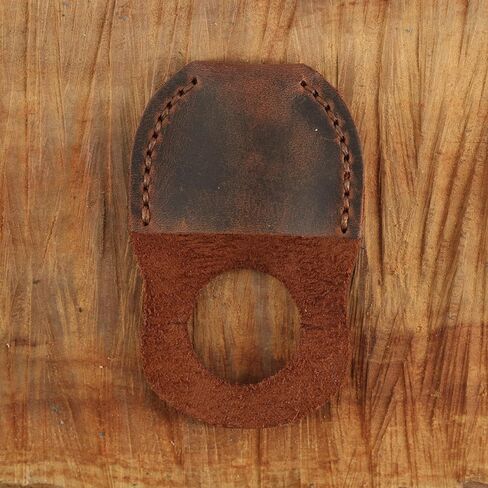 Toprank Leather Thumb Guard for Wood Carving - Premium Full Grain Leather Finger Protector, Handmade Carpenter Carving Kit Accessory (Blue) in Kuwait