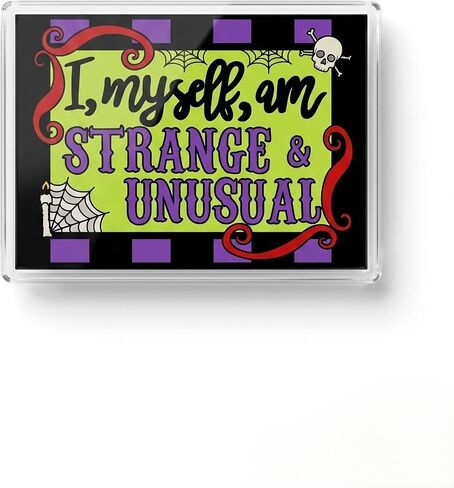 Musical I Myself and Strange & Unusual Acrylic PIN | 1 Individual ACRYLIC PIN by Coloring Broadway | Inspired by Beetlejuice - Laser Cut - High Definition (1.5" x 1.15") in Kuwait
