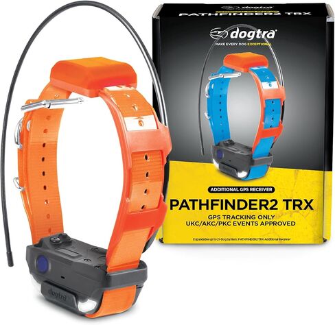 Dogtra Pathfinder 2 TRX Additional Receiver Dog GPS Tracker LED Light Orange Collar SmartWatch Compatible Rechargeable Waterproof Free Offline Maps No Subscription No Monthly Fee Smartphone Required in Kuwait