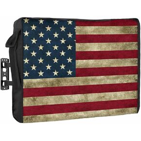 T&H XHome Outdoor TV Cover - American Flag Waterproof and Weatherproof 36"-39" LCD Movable Shield TV Display Screen Protector Outside Television Covers in Kuwait