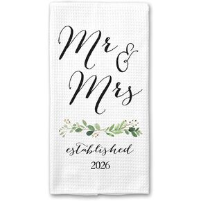 | Custom Wedding Year 2024 Towel | Wedding Gift | Personalized Dish Towel | Engagement Present | Towels for Bathroom, Kitchen and Special Gifts in Kuwait