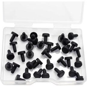 2 Pcs 71.3 mm Silicone Rubber Plug for 70.3-71.3 mm/2-3/4-2-13/16 in Large Round Holes, Waterproof T Type Rubber Stoppers, Soft Flexible Seal Plugs Tube Pipe End Cap Covers, Black in Kuwait