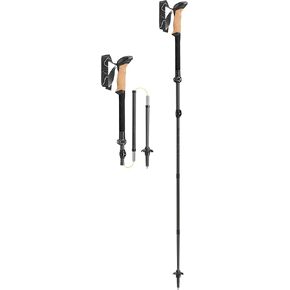 LEKI Black Series FX Carbon Collapsible Lightweight Walking Poles for Trekking & Hiking in Kuwait