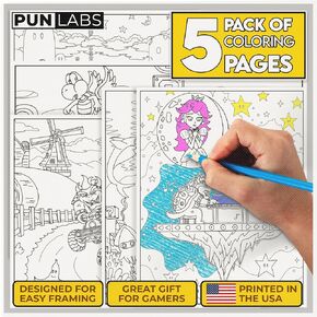 Gotta Color Them All Colored Pencil Set for Fans of Pokemon | Set of 12 Pokemon-Inspired Parody Pencils | Each Color Pencil is Foil-Stamped with Clever References | Great Gift for Fans in Kuwait