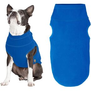 Gooby Microfiber Stretch Fleece Vest Dog Sweater - Blue, X-Large - Warm Pullover Microfiber Fleece Dog Jacket for Small to Large Dogs in Kuwait