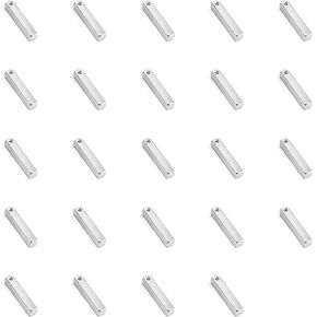 ImpressArt - Premium Metal Stamping Rectangle Blanks for Metal Stamping and Jewelry Making (24 Pack) (5/8" Rectangle Tag w/Ring, Copper) in Kuwait