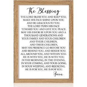 CHDITB The Best Things in Life Framed Wood Sign Plaque(16"×11"), Wooden Wall Table Sign with Scripture Bible Verse Quotes, Vintage Family Sign Housewarming for Home Bedroom Farmhouse Guest Room in Kuwait
