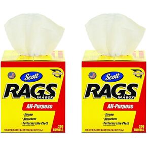 Scott® Rags In A Box™ (75260), White, 200 Shop Towels/Box, 8 Boxes/Case, 1,600 Towels/Case in Kuwait