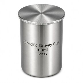 High Precision Stainless Steel Specific Gravity Cup Density Cup Pycnometer 100 mL Simple Pack in Kuwait