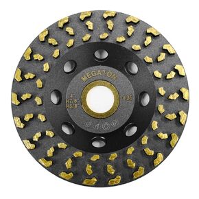 Megatron 7" Diamond Cup Grinding Removing Disc Wheel for Any Concrete, Paint, Epoxy, Glue and Mastic with CDB New Technology (Megatron 7") in Kuwait