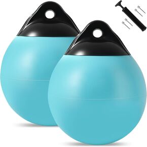 Boat Mooring Buoy 10/12/15 inch,Round Boat Fender Ball Boat Buoy Ball,Inflatable Boat Fender Dock Bumper Ball Anchor Buoy Suitable for Yachts Marinas Sailboats Ski Boats in Kuwait