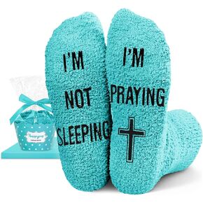HAPPYPOP Christian Easter Gifts Religious Gifts Women Jesus Gifts, Faith Serenity Prayer Gifts Christian Religious Socks Men in Kuwait