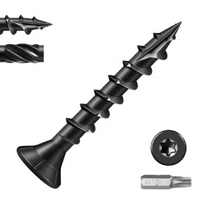 90Pcs Deck Screws, #8#10 Wood Screws Assortment Kit, Heavy-Duty Exterior,Star Drive,Bronze (1-1/2",2",2-1/2",3"),T25 Star Bit in Kuwait